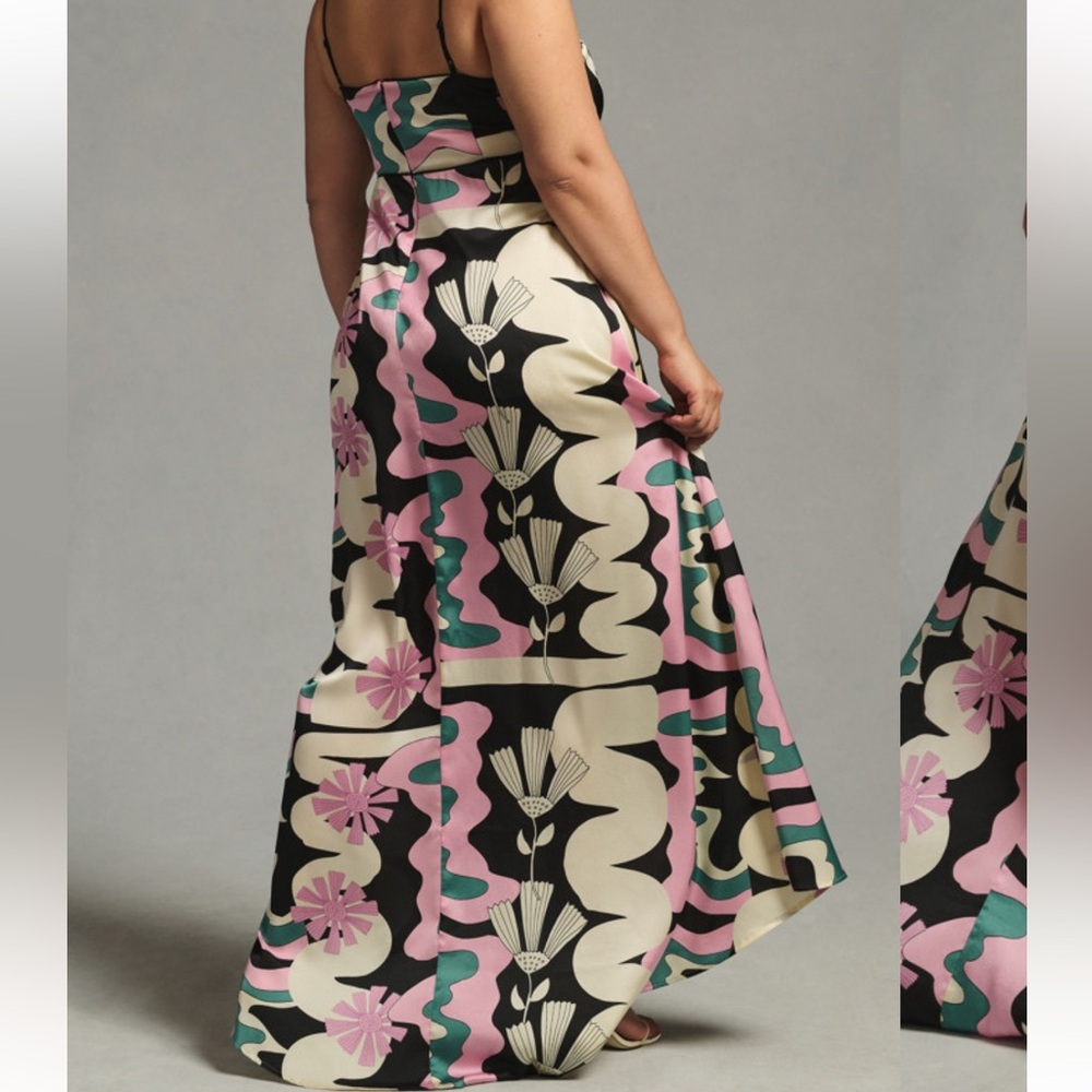 BNWT Oopscool x Anthropologie printed gown - Picture 6 of 12